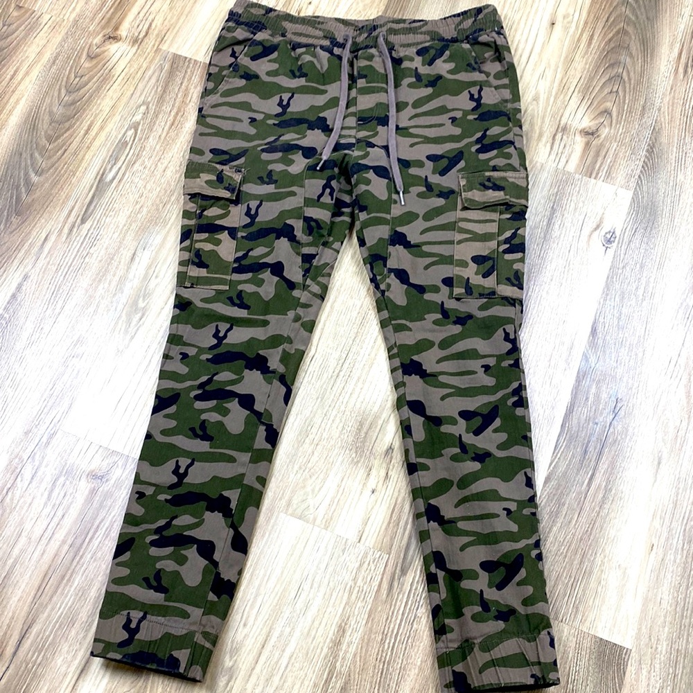 Mens Cargo Camo Pants